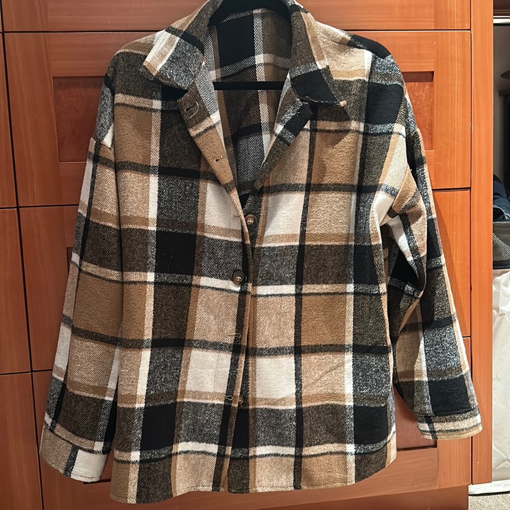 Plaid Shacket/shirt